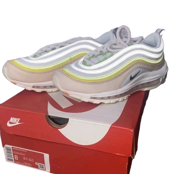 Nike Air Max 97 Feel Love White Pearl Pink Green Women's 8 NEW FD0870-100 - Picture 10 of 10